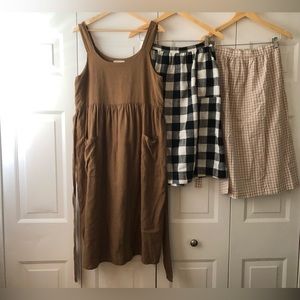 🌼 Little Cottonwood Brown Cottage Dress Size L